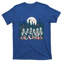 Halloween Ice Hockey Skeleton Hockey Team Gift T-Shirt