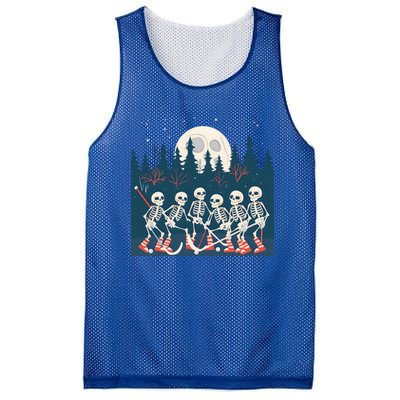 Halloween Ice Hockey Skeleton Hockey Team Gift Mesh Reversible Basketball Jersey Tank