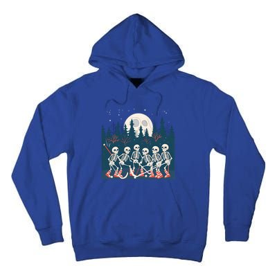 Halloween Ice Hockey Skeleton Hockey Team Gift Tall Hoodie