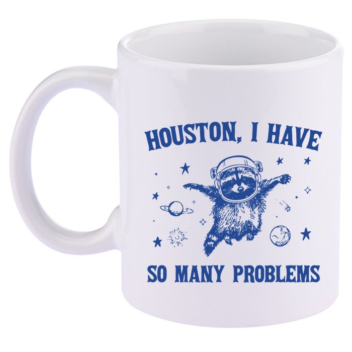 Houston I Have So Many Problems 11oz C Handle Ceramic Mug