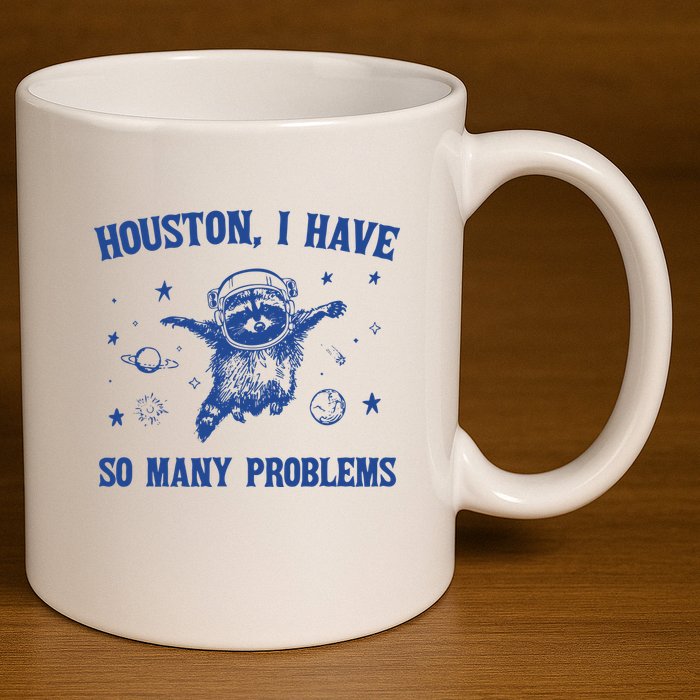 Houston I Have So Many Problems 11oz C Handle Ceramic Mug