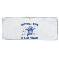 Houston I Have So Many Problems Large Microfiber Waffle Golf Towel