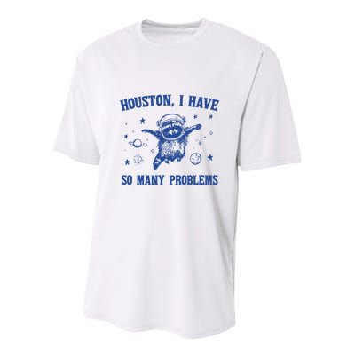 Houston I Have So Many Problems Youth Performance Sprint T-Shirt