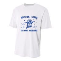 Houston I Have So Many Problems Youth Performance Sprint T-Shirt