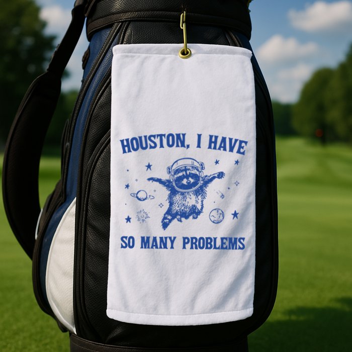Houston I Have So Many Problems Golf Towel