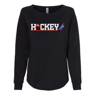 Hockey Ice Hockey Stick Gift Womens California Wash Sweatshirt