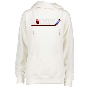 Hockey Ice Hockey Stick Gift Womens Funnel Neck Pullover Hood