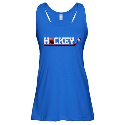 Hockey Ice Hockey Stick Gift Ladies Essential Flowy Tank