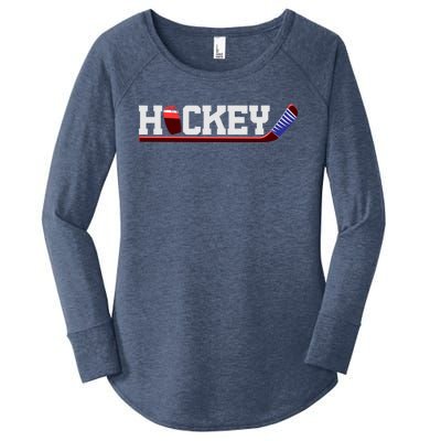 Hockey Ice Hockey Stick Gift Women's Perfect Tri Tunic Long Sleeve Shirt