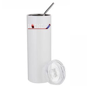 Hockey Ice Hockey Stick Gift Stainless Steel Tumbler