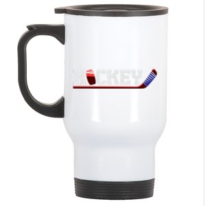 Hockey Ice Hockey Stick Gift Stainless Steel Travel Mug