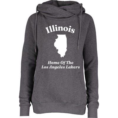 Hole Illinois Home Of The Los Angeles Laker Womens Funnel Neck Pullover Hood