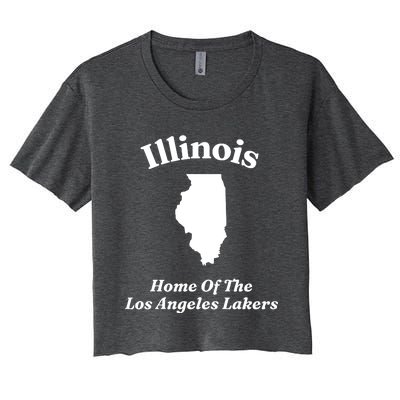 Hole Illinois Home Of The Los Angeles Laker Women's Crop Top Tee