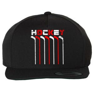 Hockey Ice Hockey Player Gift Wool Snapback Cap