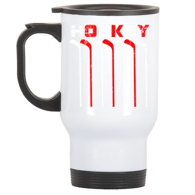 Hockey Ice Hockey Player Gift Stainless Steel Travel Mug