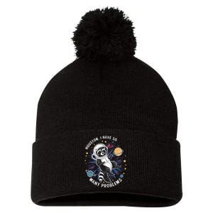 Houston I Have So Many Problems Pom Pom 12in Knit Beanie