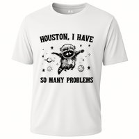 Houston I Have So Many Problems Raccoon In Space Retro 90s Graphic Performance Shirt