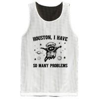 Houston I Have So Many Problems Raccoon In Space Retro 90s Graphic Mesh Reversible Basketball Jersey Tank