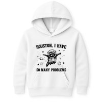 Houston I Have So Many Problems Raccoon In Space Retro 90s Graphic Kids Hoodie