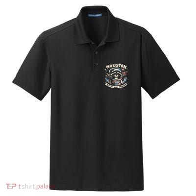 Houston I Have So Many Problems Dry Zone Grid Polo