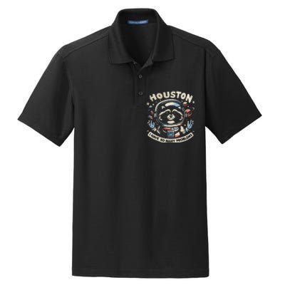 Houston I Have So Many Problems Dry Zone Grid Polo