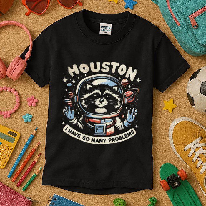 Houston I Have So Many Problems Kids T-Shirt