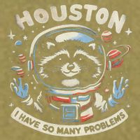 Houston I Have So Many Problems Garment-Dyed Women's Muscle Tee