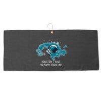 Houston I Have So Many Problems Large Microfiber Waffle Golf Towel