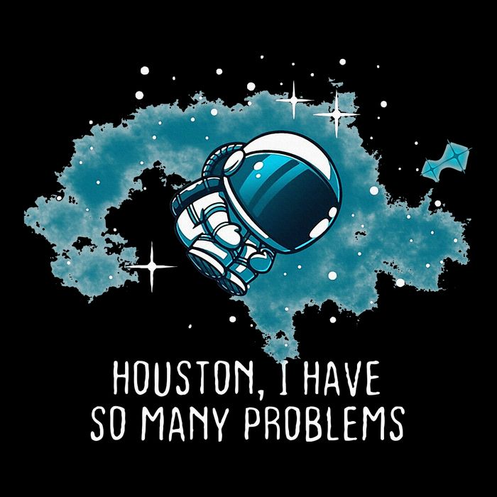 Houston I Have So Many Problems Cropped Pullover Crew