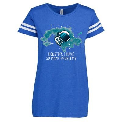 Houston I Have So Many Problems Enza Ladies Jersey Football T-Shirt