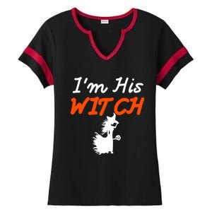 Halloween Im His Witch Im Her Boo Matching Couples Costume Meaningful Gift Ladies Halftime Notch Neck Tee