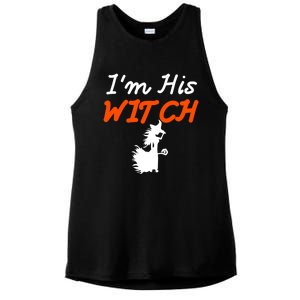 Halloween Im His Witch Im Her Boo Matching Couples Costume Meaningful Gift Ladies PosiCharge Tri-Blend Wicking Tank