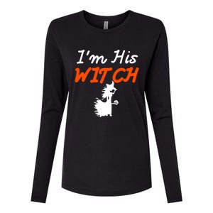 Halloween Im His Witch Im Her Boo Matching Couples Costume Meaningful Gift Womens Cotton Relaxed Long Sleeve T-Shirt