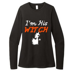 Halloween Im His Witch Im Her Boo Matching Couples Costume Meaningful Gift Womens CVC Long Sleeve Shirt