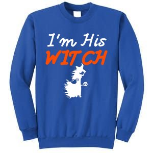 Halloween Im His Witch Im Her Boo Matching Couples Costume Meaningful Gift Sweatshirt