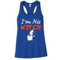 Halloween Im His Witch Im Her Boo Matching Couples Costume Meaningful Gift Women's Racerback Tank