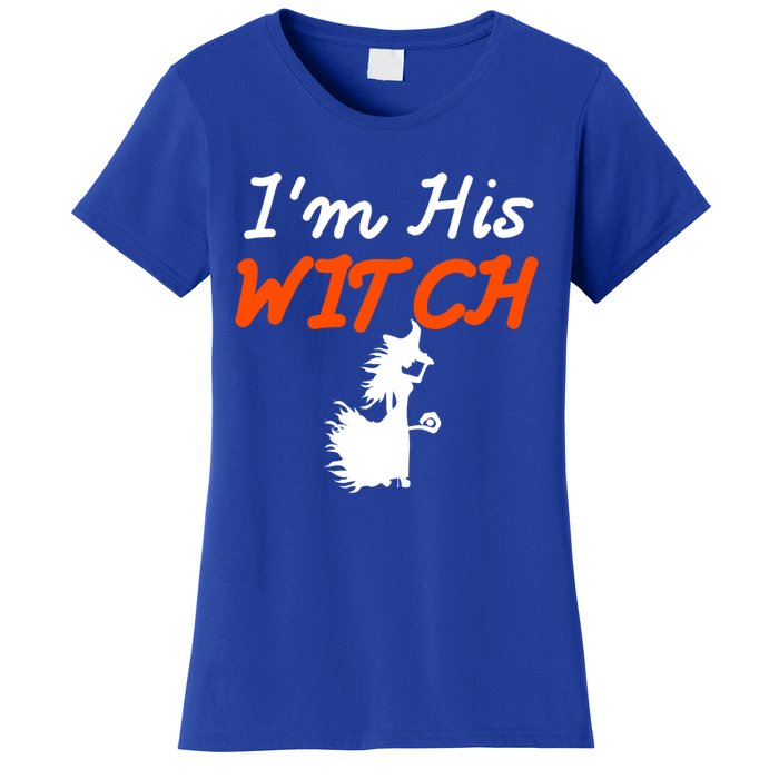 Halloween Im His Witch Im Her Boo Matching Couples Costume Meaningful Gift Women's T-Shirt