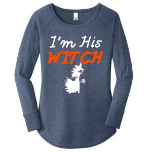 Halloween Im His Witch Im Her Boo Matching Couples Costume Meaningful Gift Women's Perfect Tri Tunic Long Sleeve Shirt