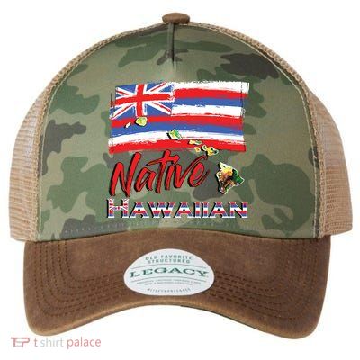 Hawaiian Islands Hawaii Flag Native Hawaiian Legacy Tie Dye Trucker Hat