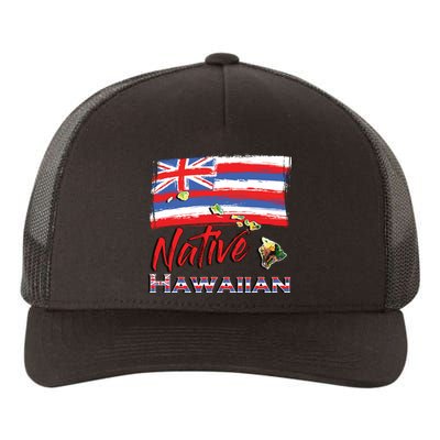 Hawaiian Islands Hawaii Flag Native Hawaiian Yupoong Adult 5-Panel Trucker Hat