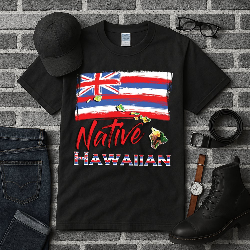 Hawaiian Islands Hawaii Flag Native Hawaiian Tall T-Shirt