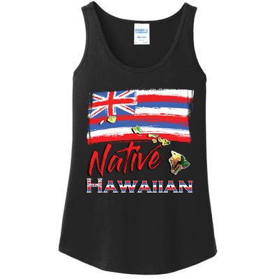 Hawaiian Islands Hawaii Flag Native Hawaiian Ladies Essential Tank