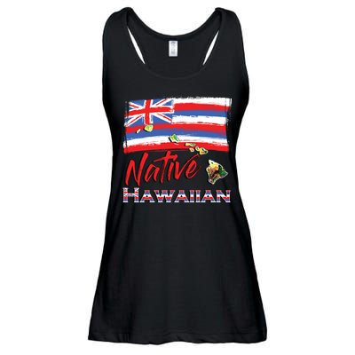 Hawaiian Islands Hawaii Flag Native Hawaiian Ladies Essential Flowy Tank