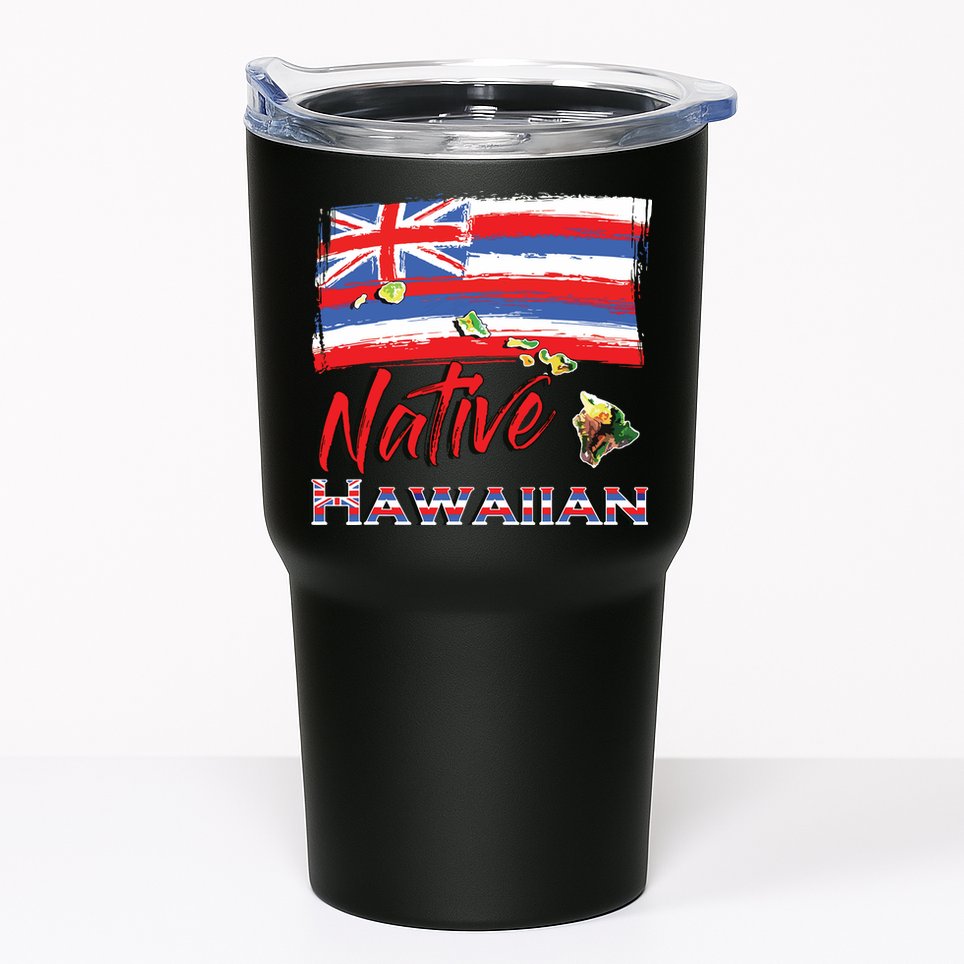 Hawaiian Islands Hawaii Flag Native Hawaiian Tumbler