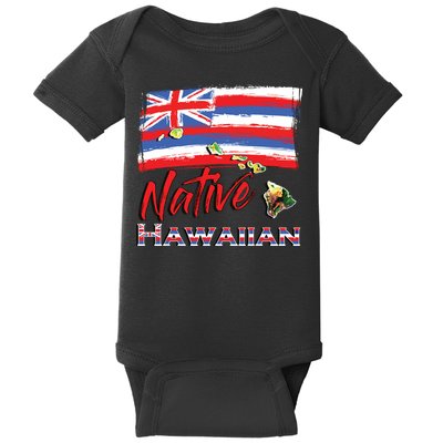 Hawaiian Islands Hawaii Flag Native Hawaiian Baby Bodysuit