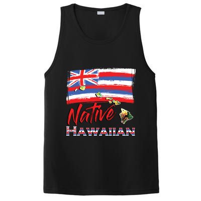 Hawaiian Islands Hawaii Flag Native Hawaiian PosiCharge Competitor Tank
