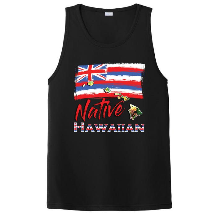 Hawaiian Islands Hawaii Flag Native Hawaiian PosiCharge Competitor Tank