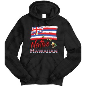 Hawaiian Islands Hawaii Flag Native Hawaiian Tie Dye Hoodie