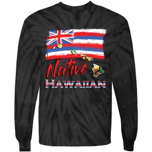 Hawaiian Islands Hawaii Flag Native Hawaiian Tie-Dye Long Sleeve Shirt