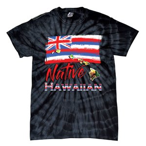 Hawaiian Islands Hawaii Flag Native Hawaiian Tie-Dye T-Shirt